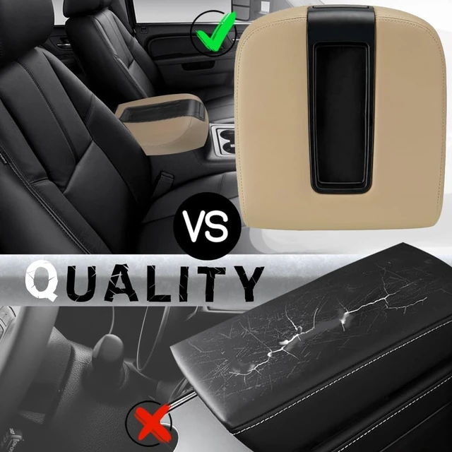 Alt view image 5 of 7 - Upgrade Center Console Armrest lid Cover for Chevy GMC, 19328711, Beige