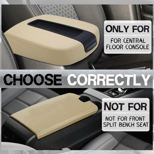 Alt view image 6 of 7 - Upgrade Center Console Armrest lid Cover for Chevy GMC, 19328711, Beige