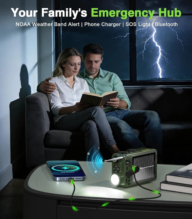 Alt view image 2 of 7 - Portable Emergency Shortwave Radios, AM FM NOAA Weather Radio