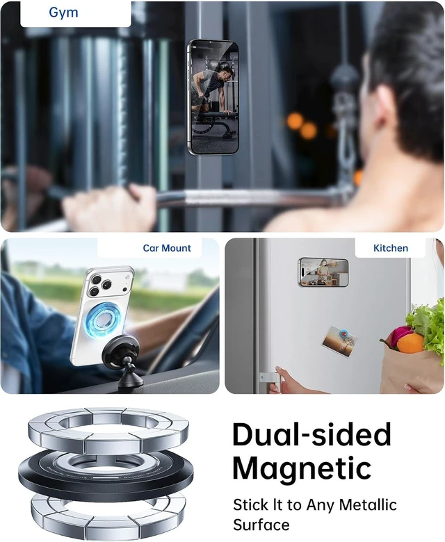 Alt view image 4 of 7 - for MagSafe Phone Grip, Magnetic Phone Ring HolderStand Kickstand