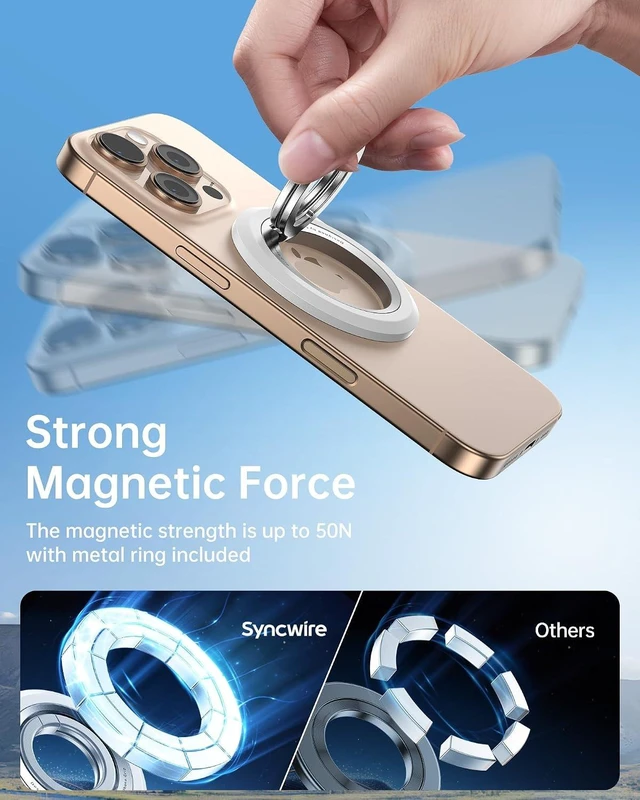 Alt view image 5 of 7 - for MagSafe Phone Grip, Magnetic Phone Ring HolderStand Kickstand