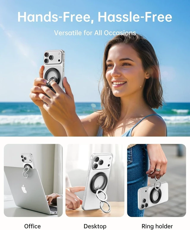 Alt view image 6 of 7 - for MagSafe Phone Grip, Magnetic Phone Ring HolderStand Kickstand