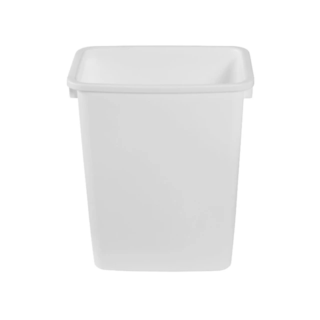 Alt view image 7 of 7 - Traditional Open Top Waste Basket, White, 21 Quart, 2-Pack