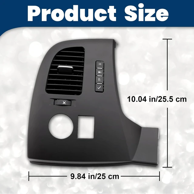 Alt view image 6 of 7 - Driver Information Center Control Panel Air Vent Fits for 07-13 Silverado