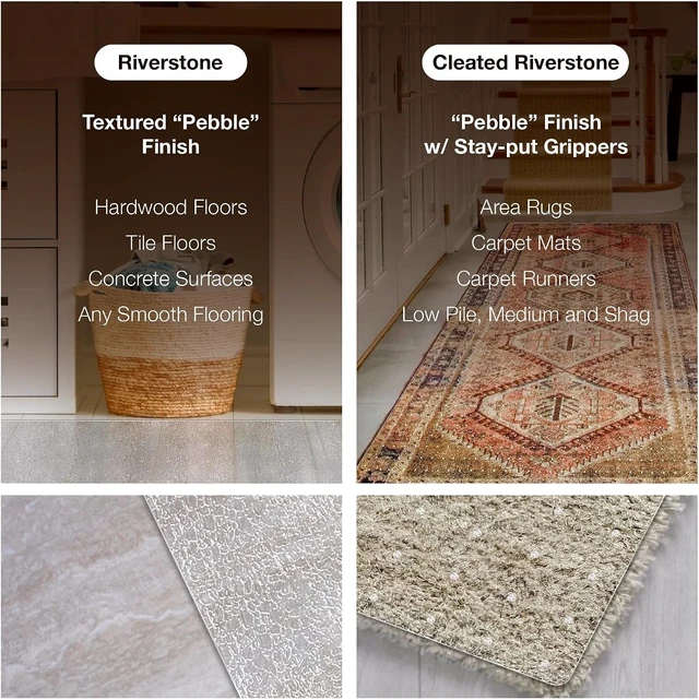Alt view image 3 of 7 - Clear Hard Floor Runner, USA Made, Safe, 24 x 36 Inch, 2mm Thick Clear Vinyl, Clear Plastic Floor Runner for Kitchen Flooring, Protector Runner for Tile Floors