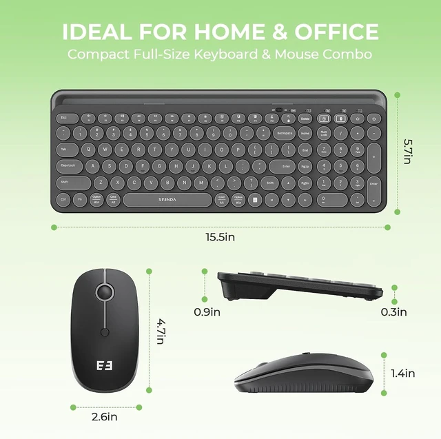 Alt view image 6 of 7 - CTU-301 Bluetooth Keyboard and Mouse Combo for iPad,Black