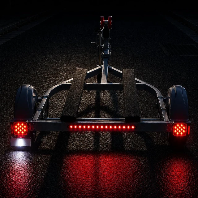 Alt view image 2 of 7 - Boat Trailer Lights Kit Submersible 15-LED Brake IP67