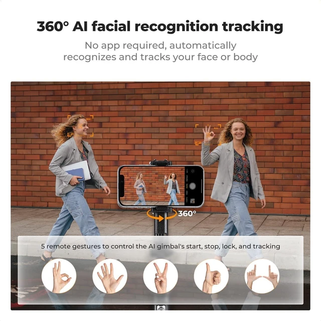 Alt view image 2 of 7 - 71 Auto Face Tracking Tripod