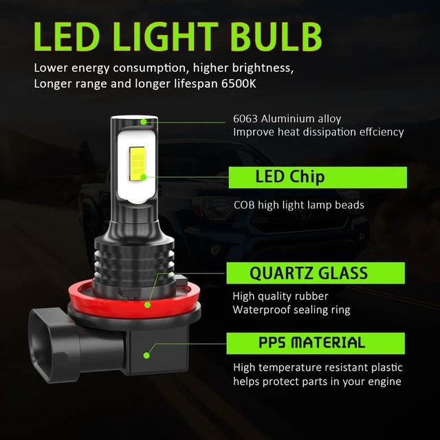 Alt view image 3 of 7 - Fog Light Assembly Fit for Mitsubishi Outlander 2014-2016 3.5 Inch Round Clear Lens Fog Light Kit with 6500k Cool White Bulbs Upgrade Replacement,Driver and Passenger Side,NI2592137