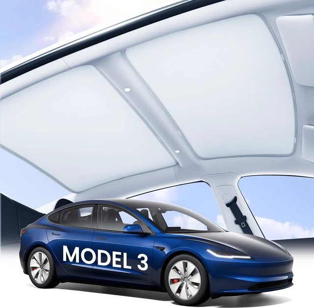 Main image of Tesla Model 3 Sunshade Roof for 2020-2026, Gray