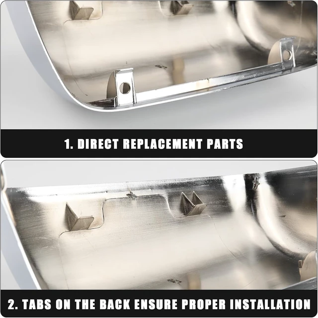 Alt view image 3 of 7 - Towing Mirror Cover Cap Replace for 2008-2016 Ford F250 F350 F450 F550