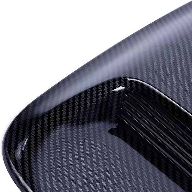 Alt view image 4 of 5 - Car Hood Air Outlet Decoration Parts Nose Cover Air Outlet Modification Hood Air Outlet-carbon fiber