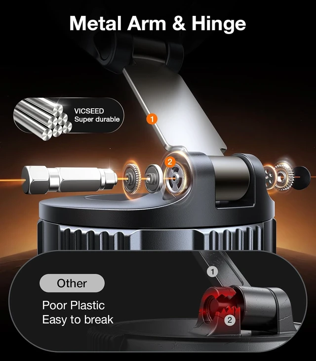 Alt view image 5 of 7 - for MagSafe Car Mount [Upgraded 98LBS Strongest Suction,Won't Break