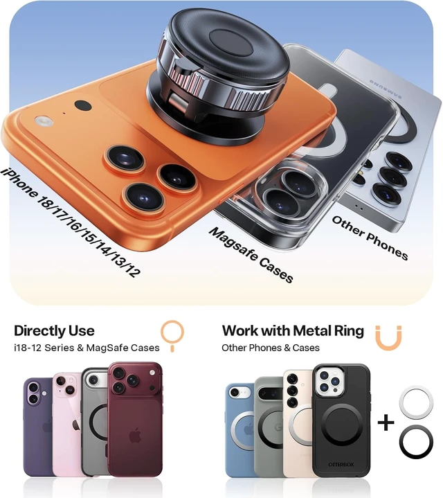 Alt view image 7 of 7 - for MagSafe Car Mount [Upgraded 98LBS Strongest Suction,Won't Break