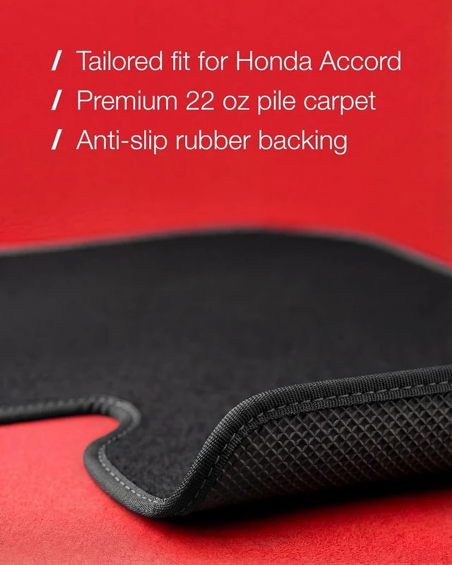 Alt view image 2 of 6 - Floor Mats for Honda Accord 2013-2017 Sedan - Tailored 3D Fit
