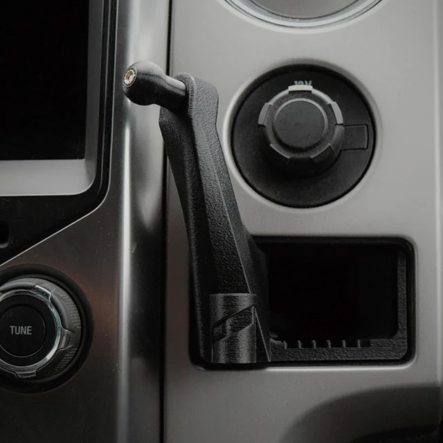 Alt view image 5 of 7 - Phone Holder for Ford F-150 2009-2014, Lincoln Mark LT 2010-1014 - Custom Fit in Dash Pocket Phone Mount
