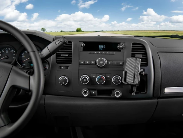 Alt view image 4 of 4 - Phone Holder for Chevy Avalanche, Silverado WT/LT/LS 1500/2500 / 3500, GMC Sierra 1500/2500 / 3500. 2007-2014, Custom Mount for Chevrolet Truck, SUV (WT/LT/LTS)