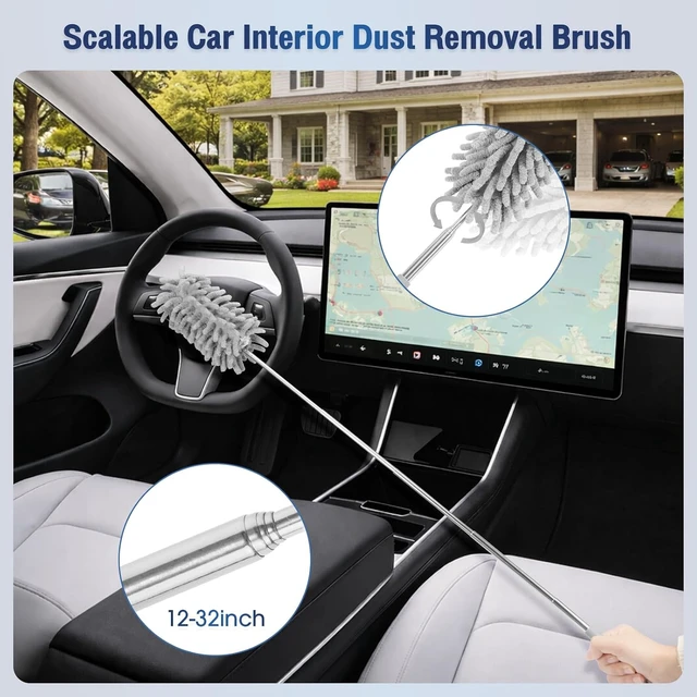 Alt view image 6 of 7 - 25Pcs Car Cleaning Kit, Interior Detailing Kit with 4in1 High Power Vacuum