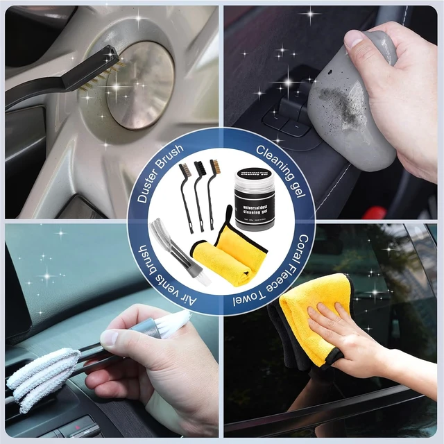 Alt view image 7 of 7 - 25Pcs Car Cleaning Kit, Interior Detailing Kit with 4in1 High Power Vacuum