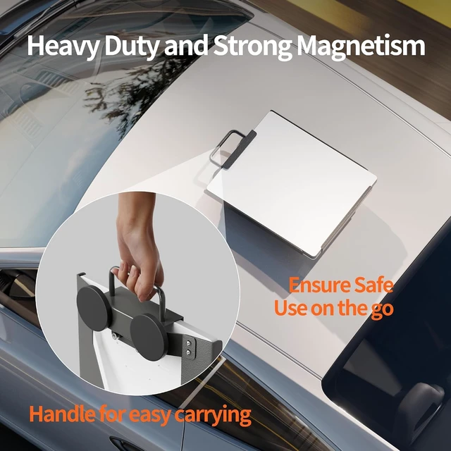 Alt view image 4 of 6 - Starlink Mini Mount, Magnetic Car Mount for Starlink Mini, Mounting Kit Accessories for Car/RV/Roof Rack/Vehicle Heavy Duty with Handle