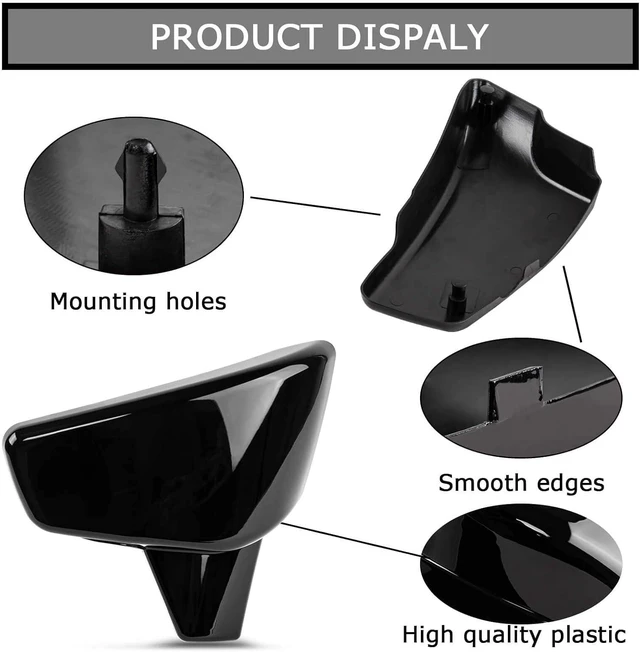 Alt view image 3 of 6 - Battery Side Fairing Covers for VLX 600 1999-2008 and for VT 600 C CD Shadow VLX Deluxe 1999-2007 Black