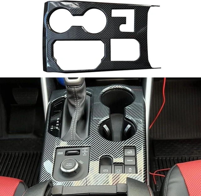 Main image of Carbon Fiber Color Gear Shift Knob, Console Panel Trim, Cup Holder Cover Fit for Toyota Highlander 2023 2024 2025 2026 L/LE/XLE/XSE/Limited/Platinum/Hybrid Interior Accessories