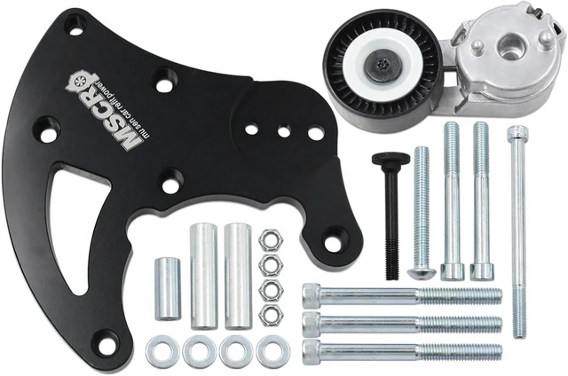Main image of R4 AC Compressor Bracket, LS High Mount A/C Bracket Kit with Belt Tensioner