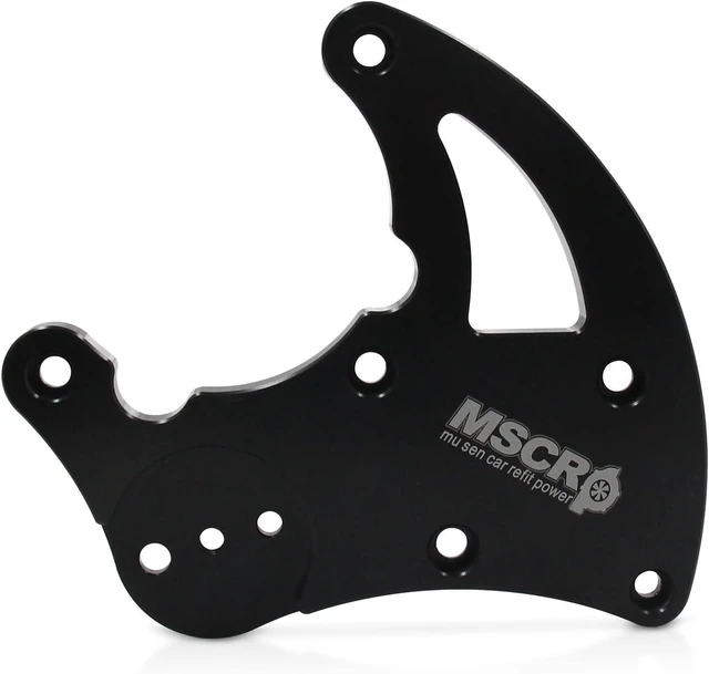 Alt view image 3 of 7 - R4 AC Compressor Bracket, LS High Mount A/C Bracket Kit with Belt Tensioner