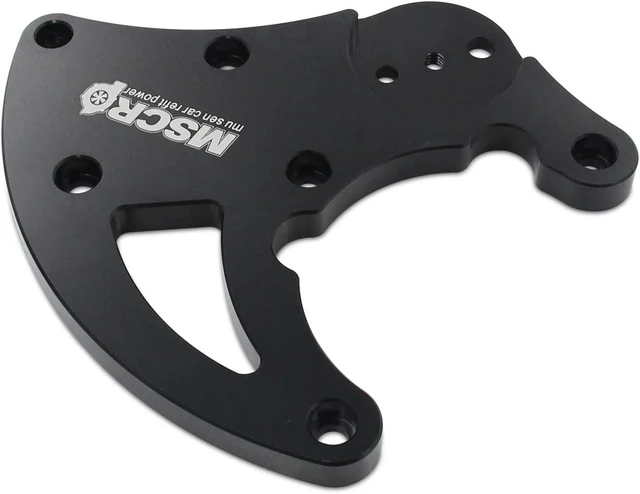 Alt view image 6 of 7 - R4 AC Compressor Bracket, LS High Mount A/C Bracket Kit with Belt Tensioner