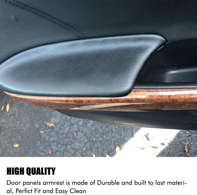 Alt view image 4 of 7 - Compatible with 2008 2009 2010 2011 2012 Honda Accord Sedan Center Console Armrest Cover & Front Door Panels Armrest (Black)