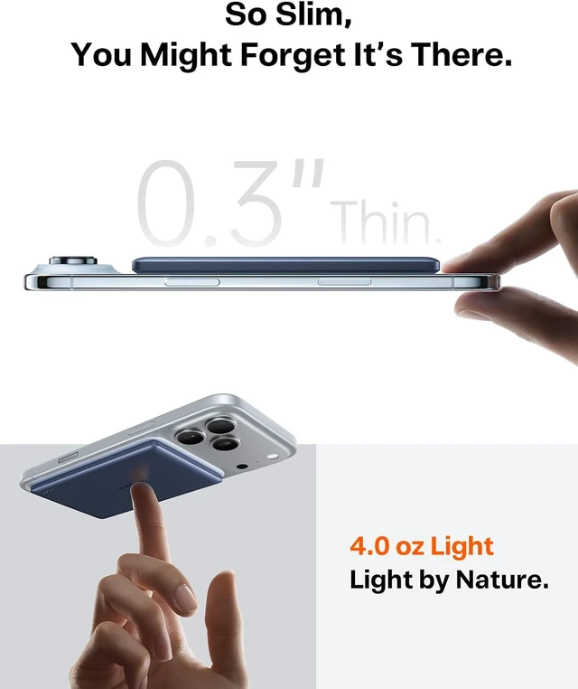 Alt view image 2 of 7 - MiniMag 5000mAh MagSafe iPhone 18 Pro Max Power Bank, Ultra-Slim
