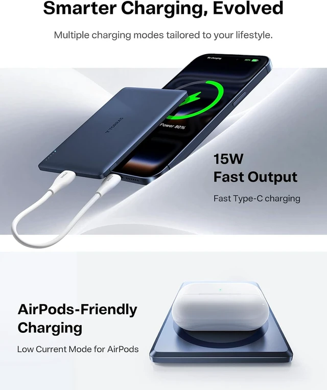 Alt view image 6 of 7 - MiniMag 5000mAh MagSafe iPhone 18 Pro Max Power Bank, Ultra-Slim