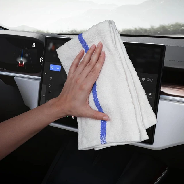 Alt view image 4 of 7 - Bar Mops Blue Stripe Pack of 60 Kitchen Towels 16x19 Multi-Purpose for Home, Restaurant and Cleaning White Absorbent Washcloth Dishcloths Sets, Reusable Dish, Cloths Rags