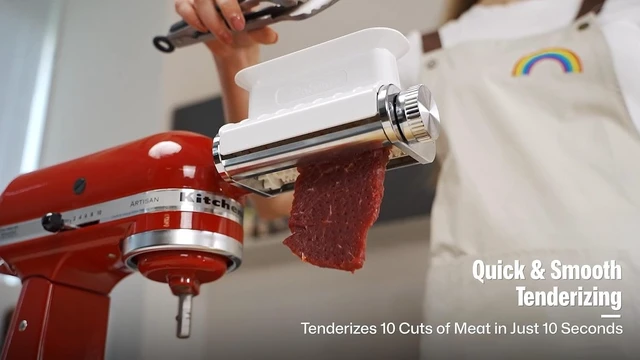 Alt view image 7 of 7 - Meat Tenderizer Attachment for KitchenAid Mixer, 3 Thickness Settings