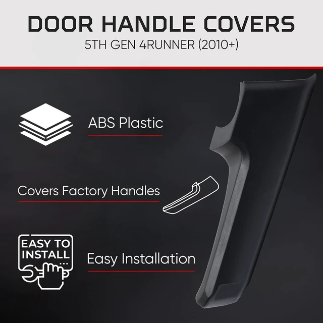 Alt view image 4 of 6 - Door Handle Covers Compatible with Toyota 4Runner 2010+ (5th Gen)