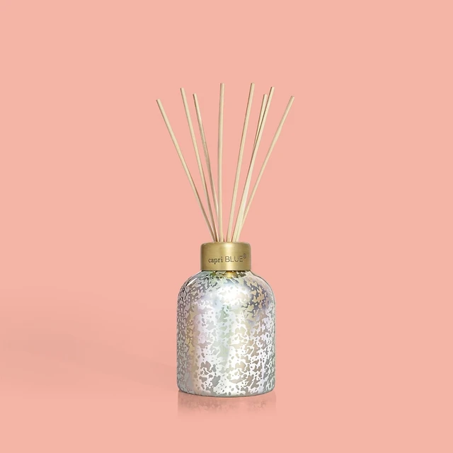 Alt view image 7 of 7 - Reed Diffuser - Reed Diffuser Set Includes Scented Oil, Sticks, and Mercury Iridescent Glass Bottle - Home Decor Room Fresheners - Volcano (5.7 fl oz)
