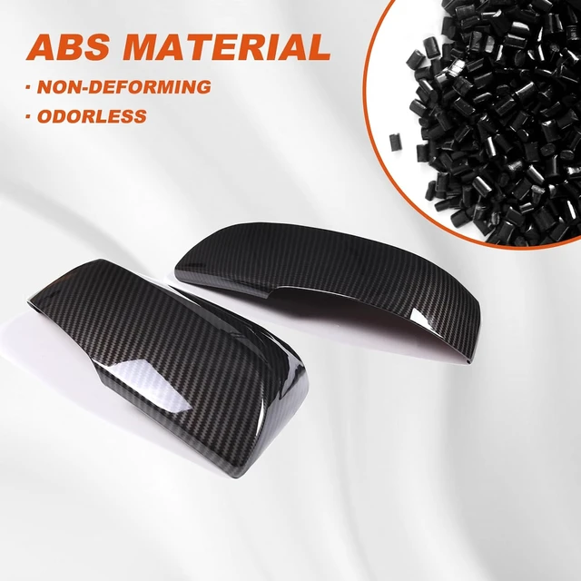 Alt view image 3 of 7 - Car Door Rear View Mirror Cover Cap Compatible with Toyota Grand Highlander 2024 2025 2026,ABS Car Outside Side Rearview Mirror Cover Trim Accessories (Carbon Fiber Pattern)