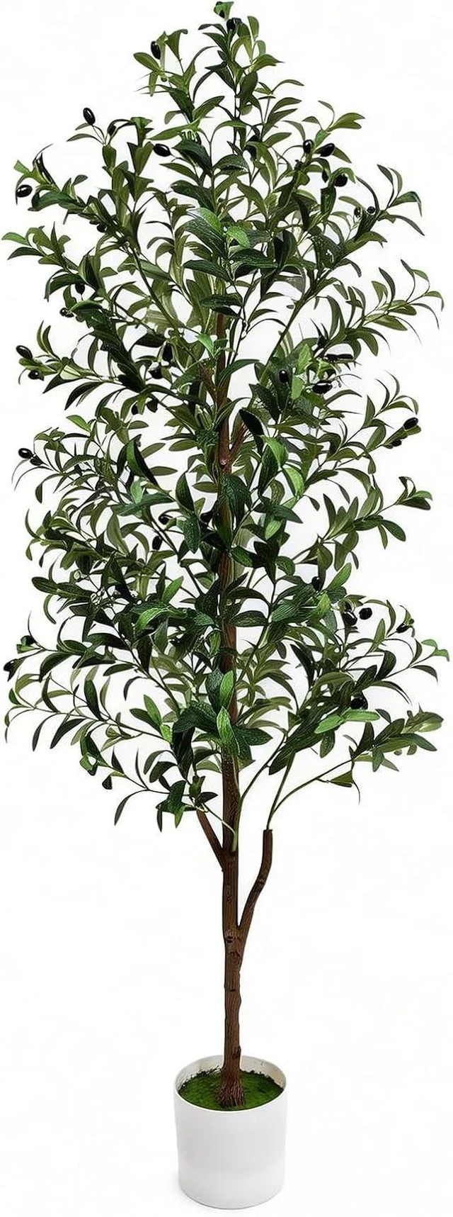 Main image of Olive Tree Olive Trees Artificial Indoor 6FT Faux Olive Tree with Pot,Artificial Olive Trees Plant with Realistic Trunk, Branches, Leaves and Fruits,Fake Tree Plant for Home Office Decor