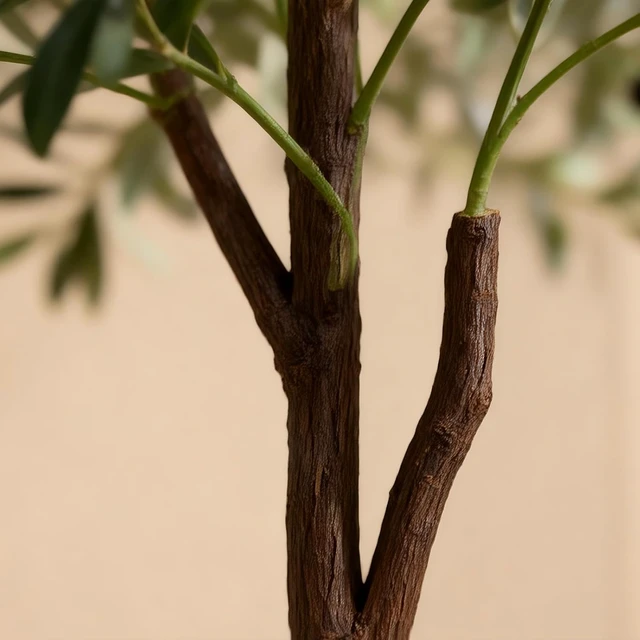 Alt view image 4 of 7 - Olive Tree Olive Trees Artificial Indoor 6FT Faux Olive Tree with Pot,Artificial Olive Trees Plant with Realistic Trunk, Branches, Leaves and Fruits,Fake Tree Plant for Home Office Decor