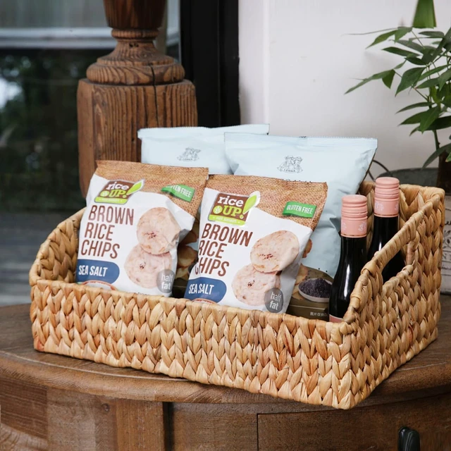 Alt view image 7 of 7 - Pantry Baskets for Organizing,Wicker Storage Bins,3 Pack,Natural