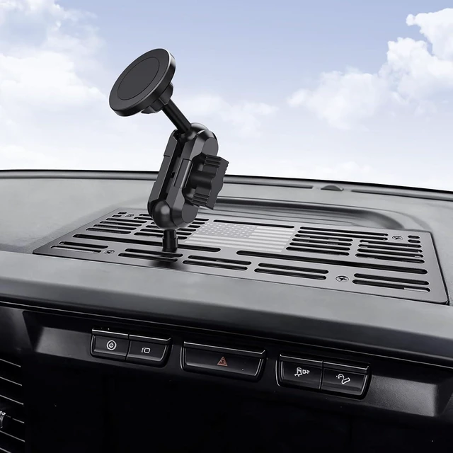Alt view image 6 of 7 - Metal Phone Mount for 2023+ Ford F250 350 450 & 2023+ Super Duty