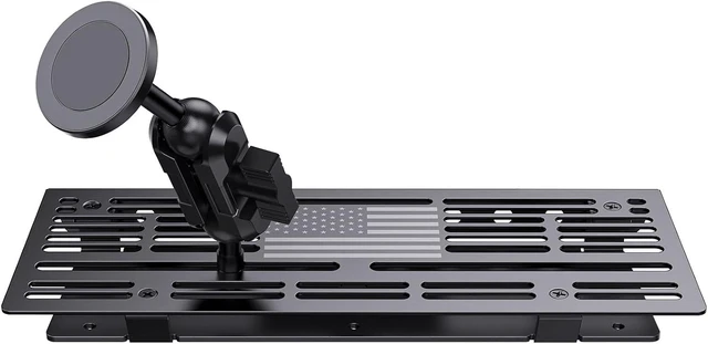 Alt view image 7 of 7 - Metal Phone Mount for 2023+ Ford F250 350 450 & 2023+ Super Duty