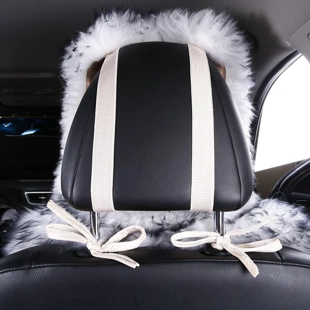 Alt view image 5 of 7 - Fluffy Sheepskin Car Seat Cover for Soft Auto Fur Pet Cushion Pad