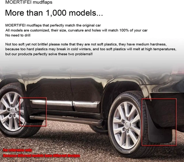 Alt view image 3 of 7 - Mud Flaps Splash Guards Compatible with Toyota C-HR CHR 2018-2022