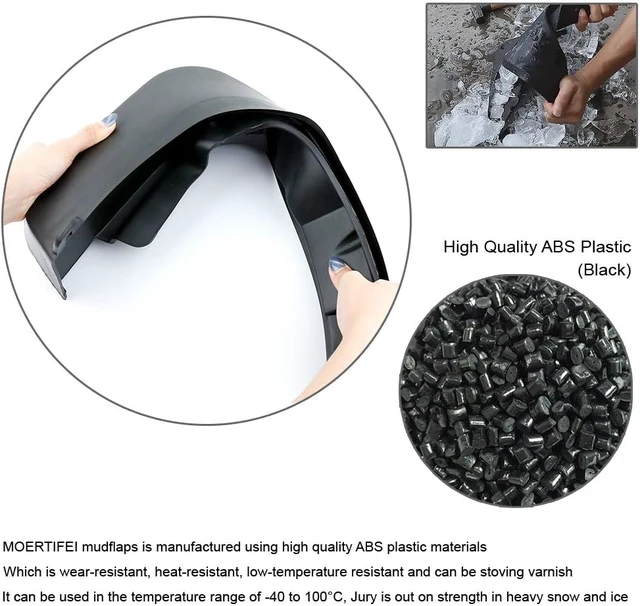 Alt view image 4 of 7 - Mud Flaps Splash Guards Compatible with Toyota C-HR CHR 2018-2022