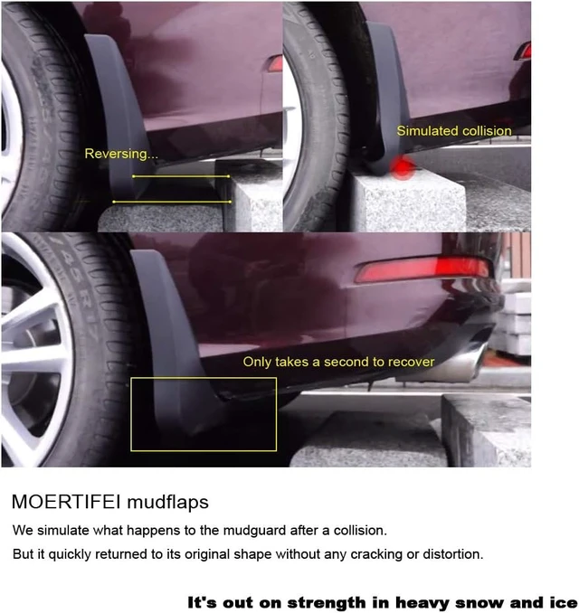 Alt view image 6 of 7 - Mud Flaps Splash Guards Compatible with Toyota C-HR CHR 2018-2022