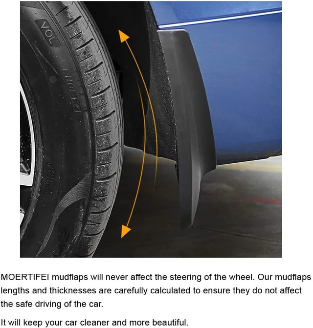 Alt view image 7 of 7 - Mud Flaps Splash Guards Compatible with Toyota C-HR CHR 2018-2022