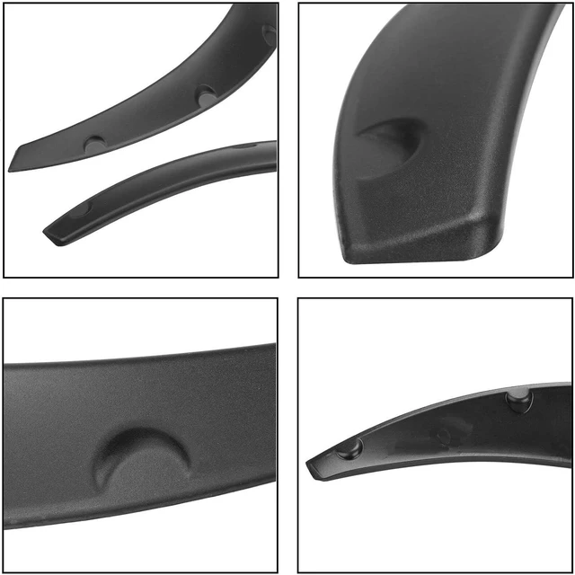 Alt view image 6 of 7 - 4PCS 780mm+840mm Universal Fender Flares Flexible Wide Body Car Kit Wheel Arches 2.25"/2.5", Pack of 4