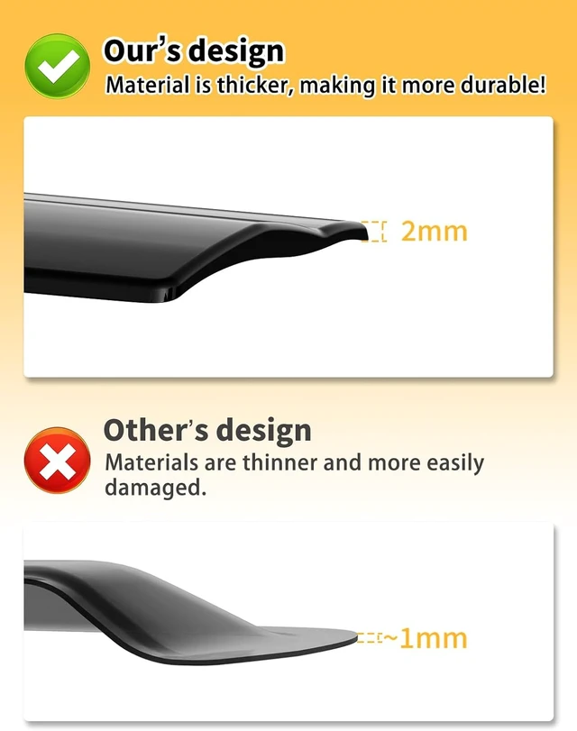 Alt view image 6 of 7 - Outside-Mount Window Rain Guards for Chevy Trax 2024 2025 2026,6PCS