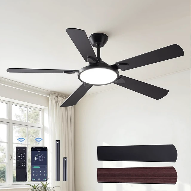 Main image of 52 Inch Ceiling Fans with Lights and Remote/APP Control